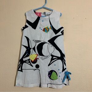 Michael Simon Girls Multicolor Sleeveless Semi Stretch Dress Sz 6X